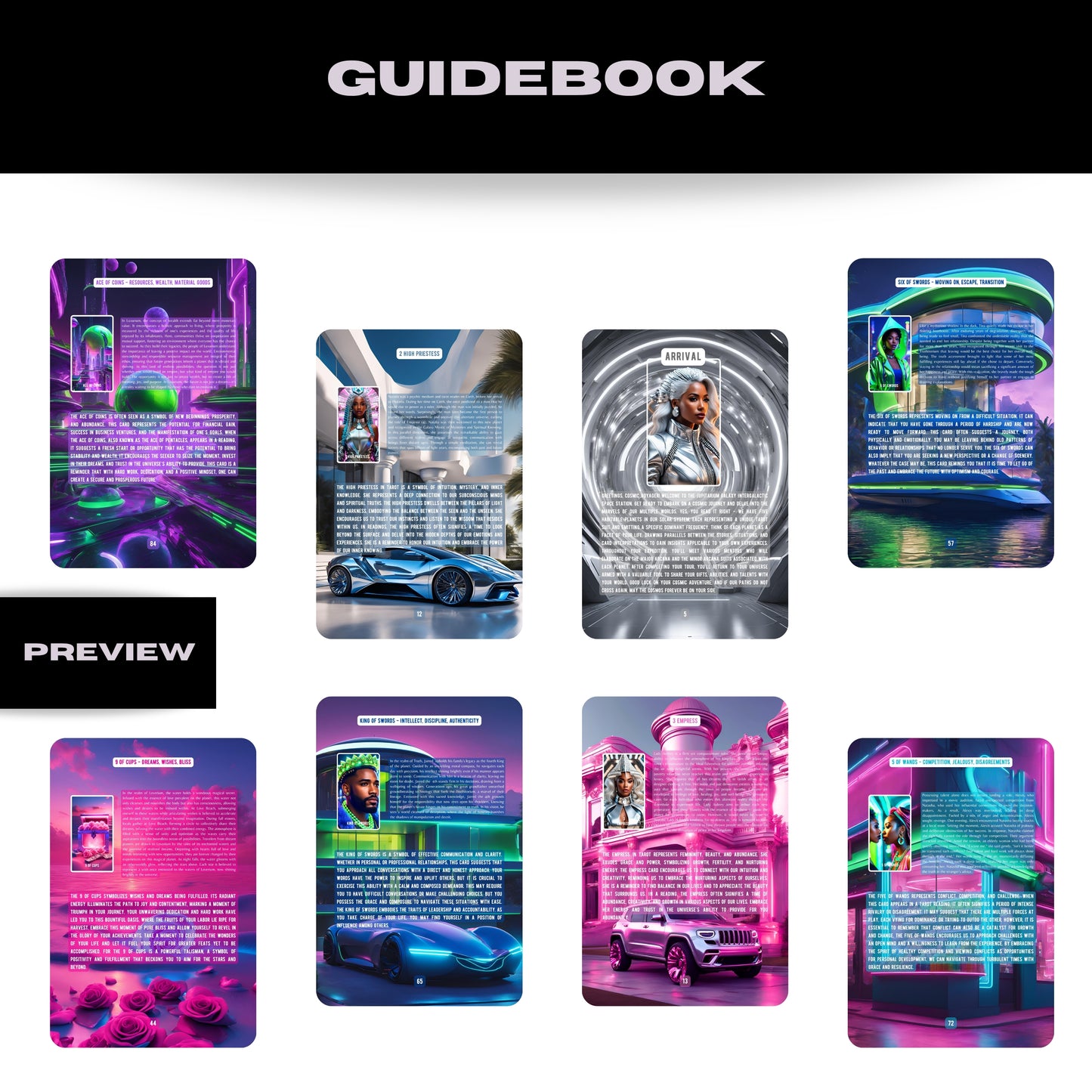 Alternate Reality Tarot Deck & Guidebook