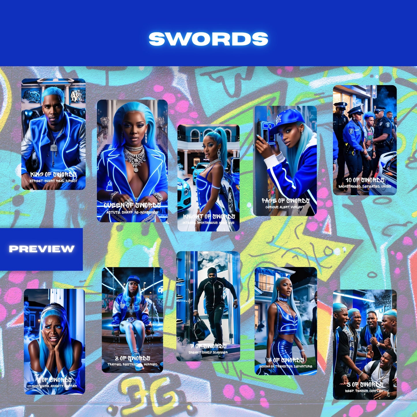 The Urban Suburban Tarot Deck